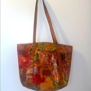 Patricia Nash spring multi color leather tote